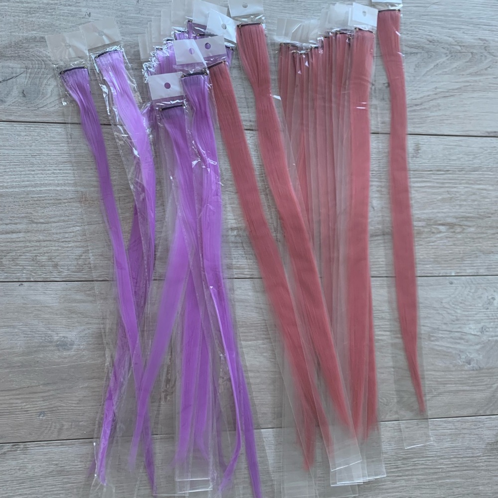 Clip in hair extensions